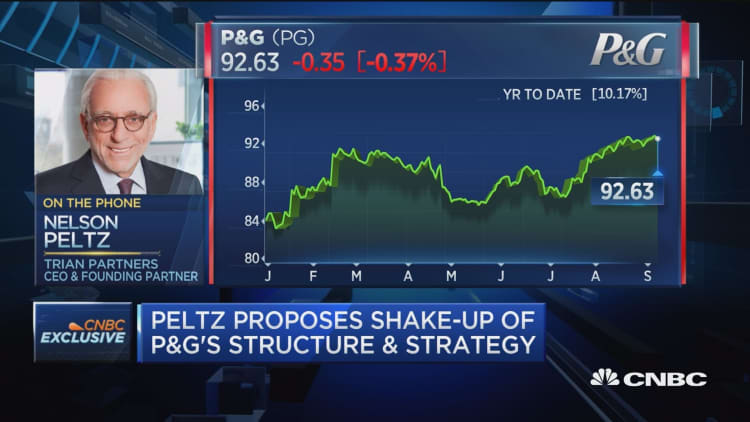 Nelson Peltz on P&G: Market share more important metric than EPS