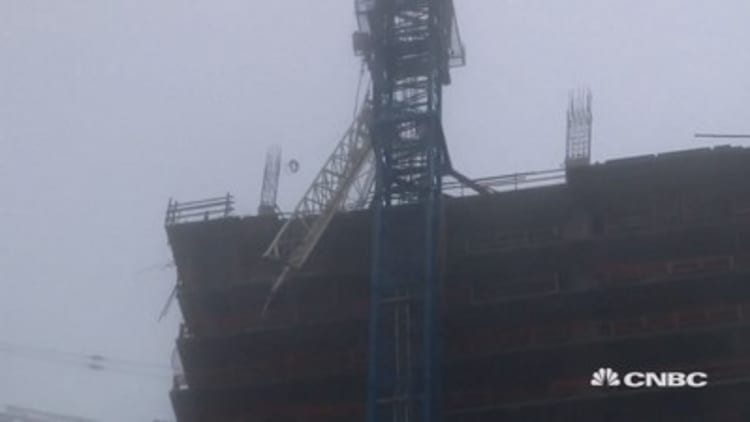 Cranes collapse in Miami