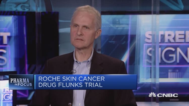 Roche skin cancer drug flunks trial