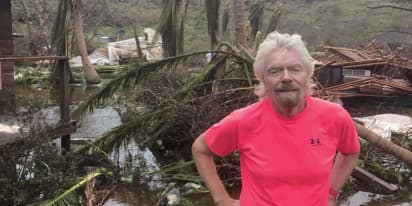 Richard Branson reveals devastation of hurricane-hit private island