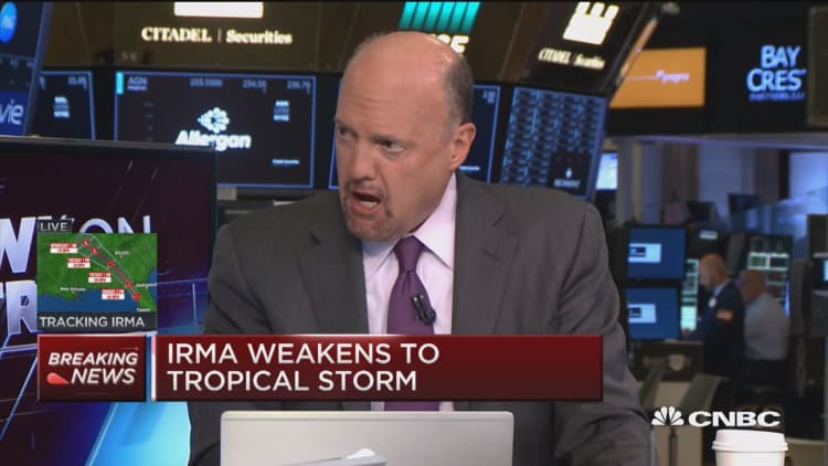 Irma not strong enough to knock down stocks: Jim Cramer