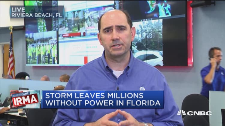 Florida Power & Light VP: We've restored power to 1.5 million outages
