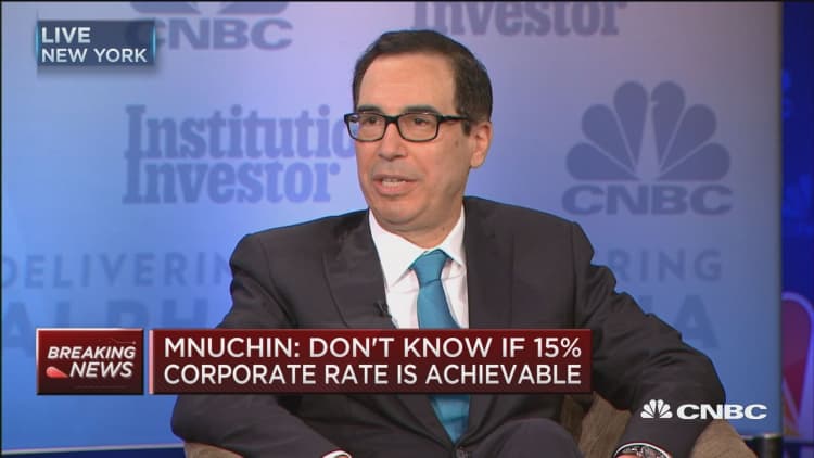 Treasury Secretary Steve Mnuchin: Hedge funds will not have benefit of carried interest