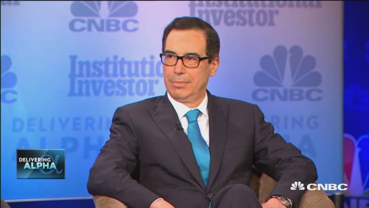 Watch CNBC's full interview with Treasury Secretary Steven Mnuchin from Delivering Alpha