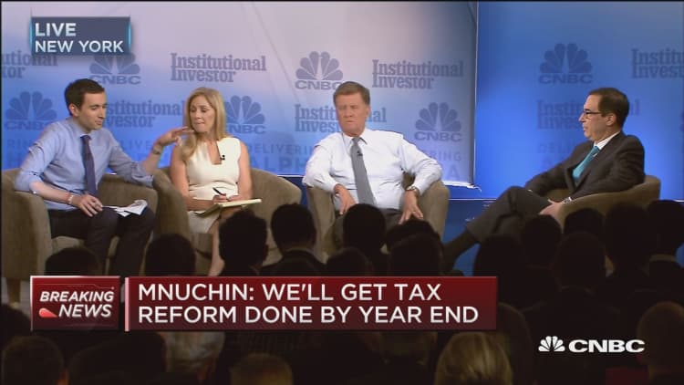 Treasury's Mnuchin: Markets are rallying on tax reform expectations