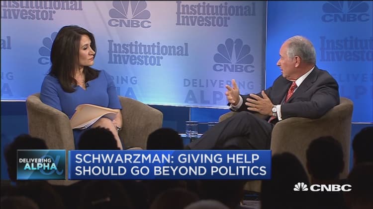 Stephen Schwarzman: DACA is a legal issue right now
