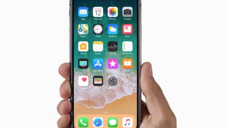 Watch CNBC's first hands-on look at Apple's new iPhone X