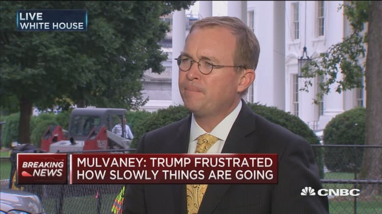 Mick Mulvaney: Trump is frustrated at how slowly things are going