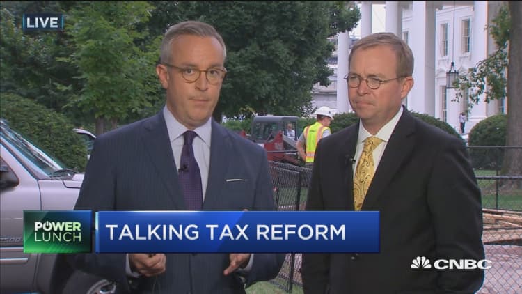 The full CNBC interview with OMB Director Mick Mulvaney on tax reform