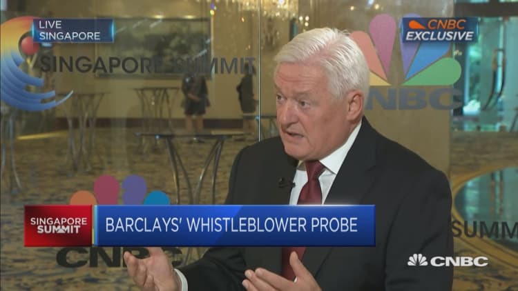 We were surprised by whistleblowing probe: Barclays chairman
