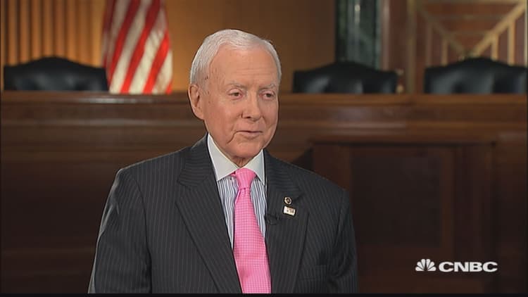 Sen. Orrin Hatch says he's tempted to write a song on tax reform