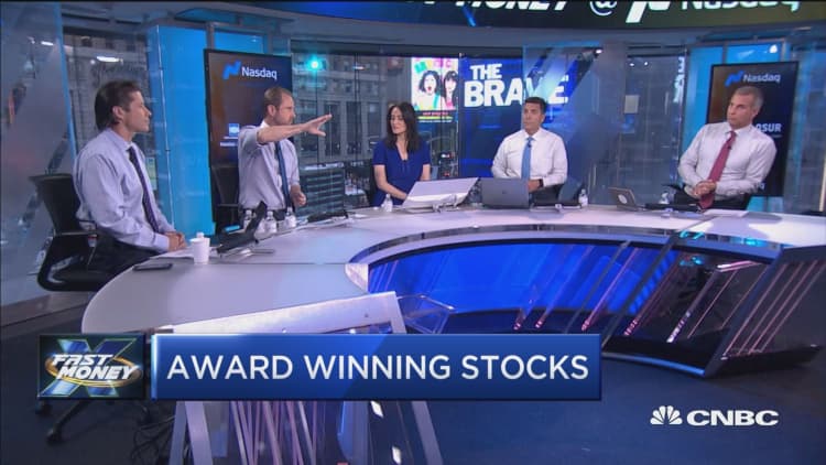 Traders give their award-winning stock picks ahead of this weekend's Emmy's