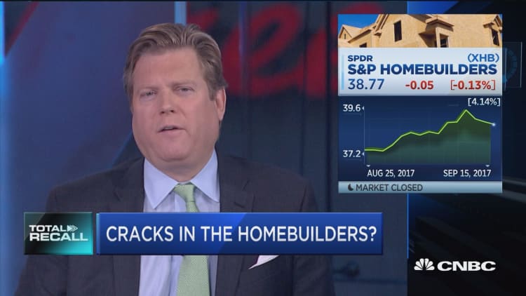 Are the homebuilders showing cracks