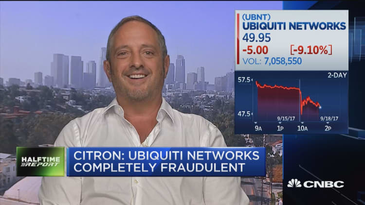Short-seller Andrew Left targets Ubiquiti Networks