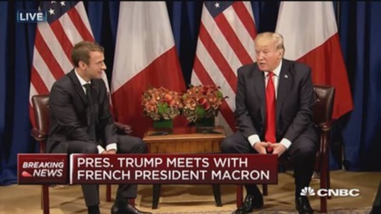 Trump: Macron is doing a terrific job in France