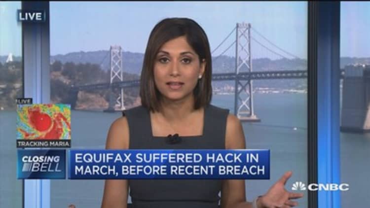 Equifax suffered hack in March, before recent data breach