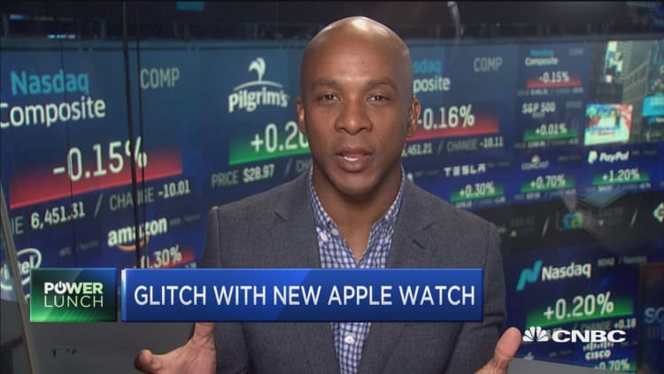 Glitch with new Apple Watch