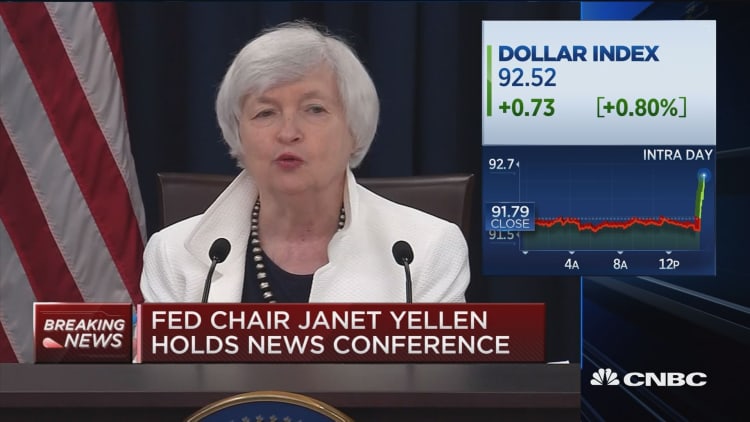 Yellen: Expecting economy to expand at a moderate pace.