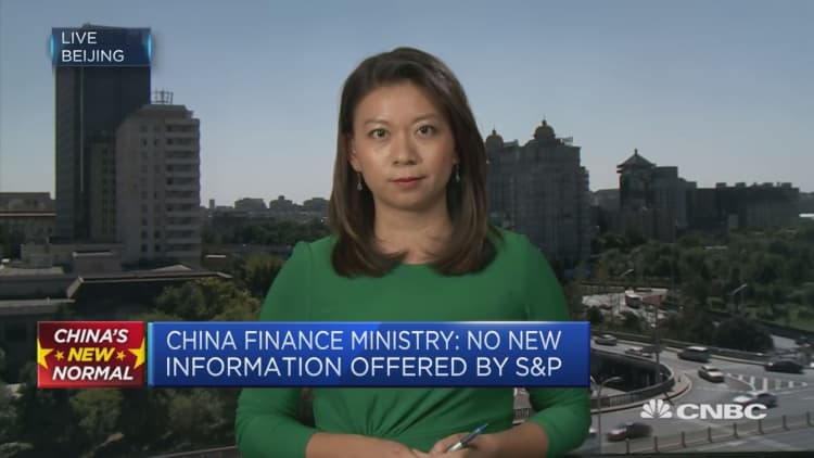 S&P downgrade embarrassing for Chinese authorities