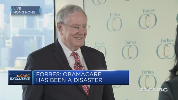 Steve Forbes hopes the US central bank needs to 'behaves itself' on rates