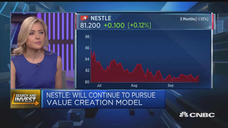 Muted share reaction to Nestle's annual investor seminar