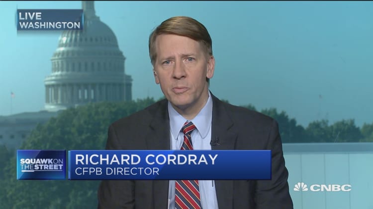 CFPB's Richard Cordray: Credit companies have to accept 'the old days' of no supervision is over