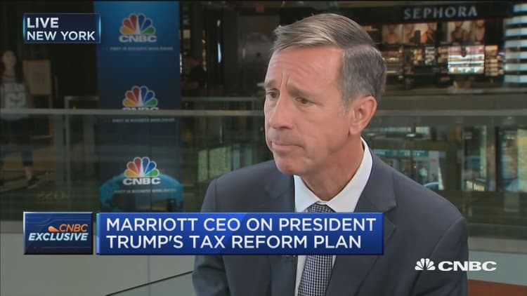 Marriott CEO: We've got to bring corporate tax rates down