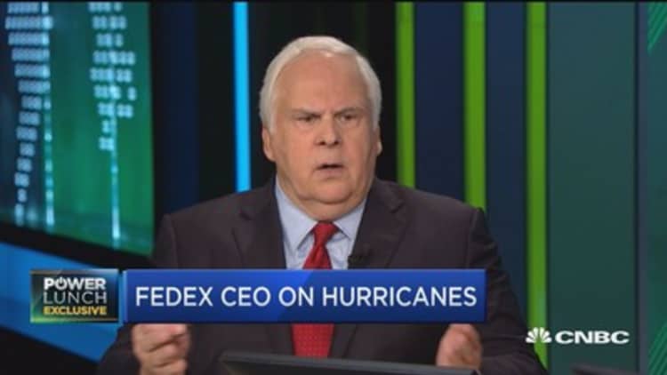 The biggest problem is getting power back: FedEx CEO on Puerto Rico