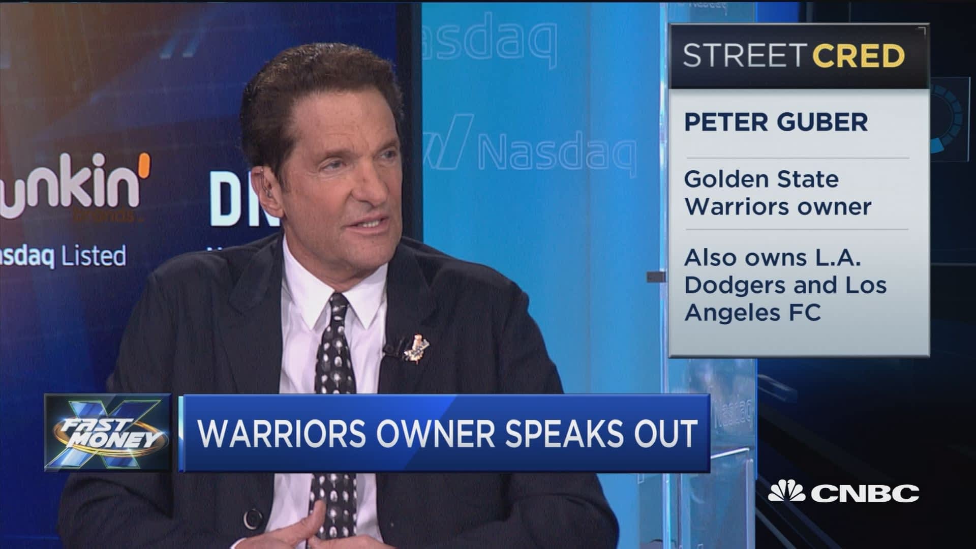 Golden State Warriors owner Peter Guber speaks out on Trump and the NFL protests