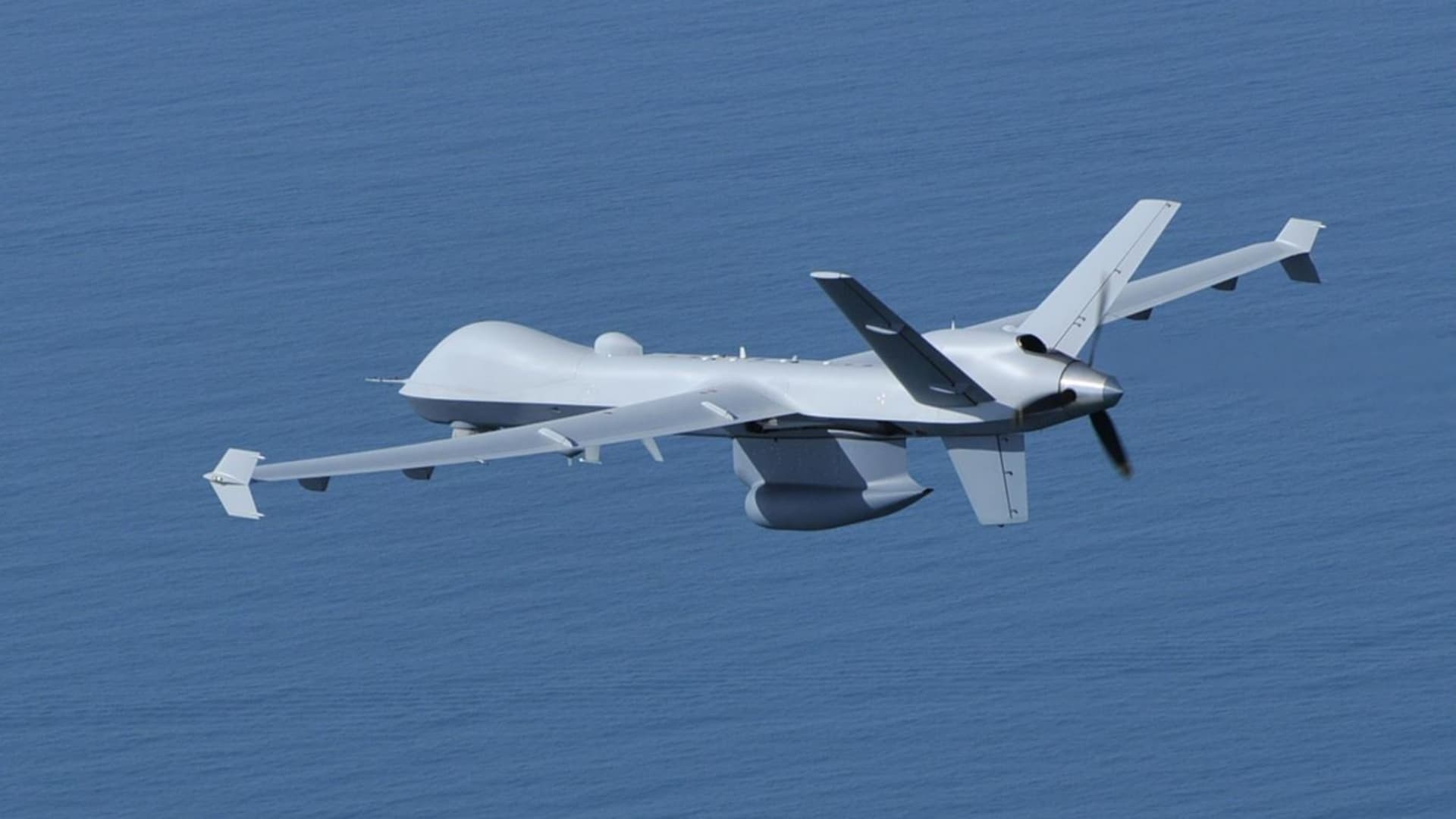 General Atomics' Guardian drone, which is the maritime version of the company's Predator B or MQ-9 Reaper unmanned aerial vehicle.