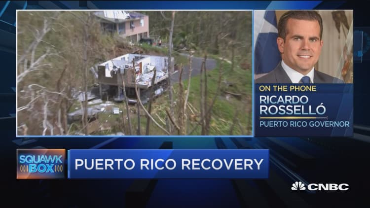 Puerto Rico Governor:  Recovery efforts improving but shelter and water most urgent need