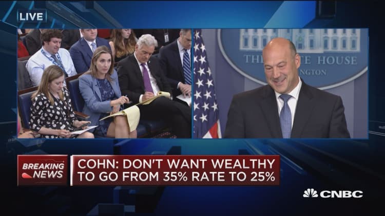 White House advisor Gary Cohn: A 'once in a lifetime opportunity' to be able to rewrite tax code