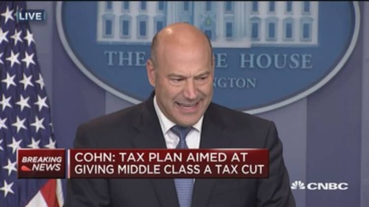 Gary Cohn: I guarantee you could find someone, maybe one person, whose taxes won’t go down