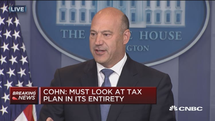 Watch White House advisor Gary Cohn’s full comments on tax reform plan
