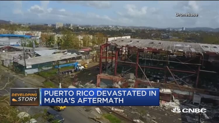 Containers filled with supplies stuck at Puerto Rico ports