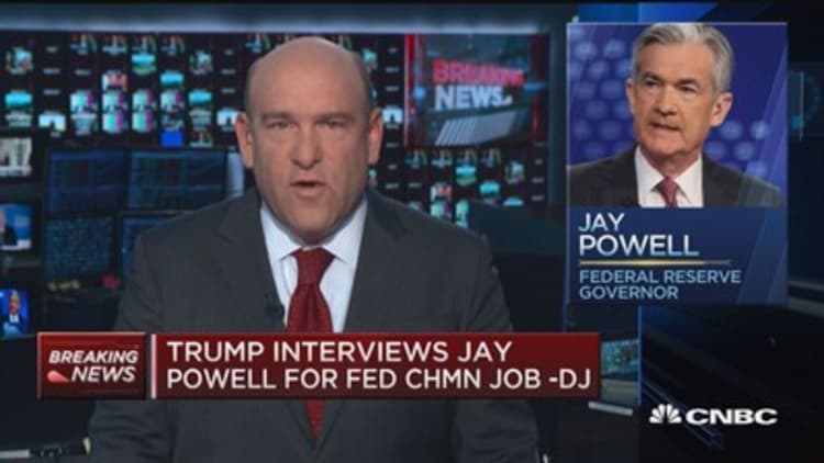 President Trump interviews Jay Powell for Fed Chairman job: DJ