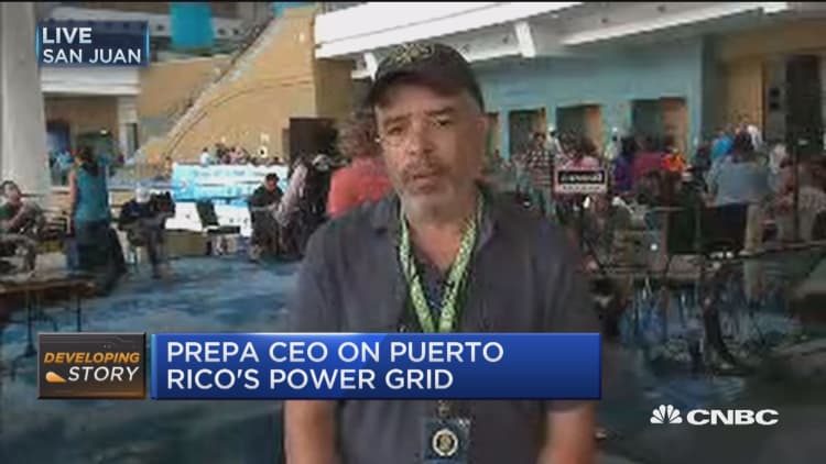 Workers have worked through Irma into Maria: PREPA CEO on power recovery