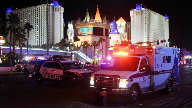 Las Vegas Strip in lockdown after deadliest shooting in US history