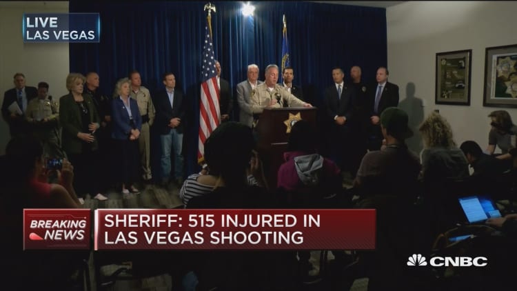 Clark County Sheriff: Shooter brought weapons into hotel on his own