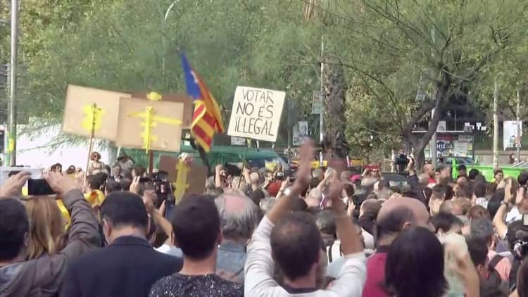 Catalonia goes on strike for independence
