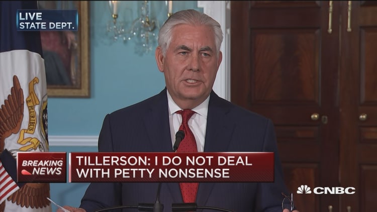 Secretary Tillerson: I do not deal with petty nonsense