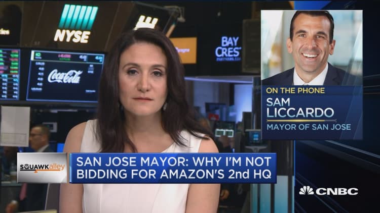 San Jose Mayor: No sweetheart deal for Amazon's HQ2