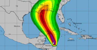 Hurricane Nate makes landfall at US Gulf Coast, as it leaves more than 30 dead 