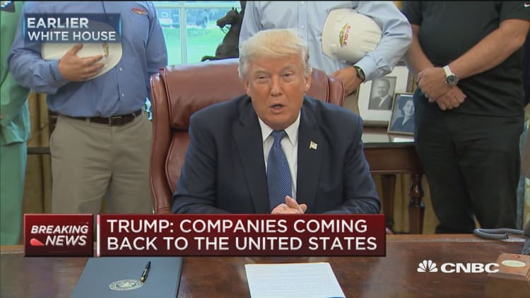 Trump: We want to cut taxes on manufacturing