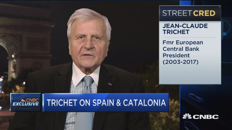 Trichet on Catalonia: It's necessary to preserve unity