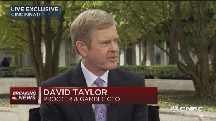 P&G CEO David Taylor: I'm happy about preliminary vote results