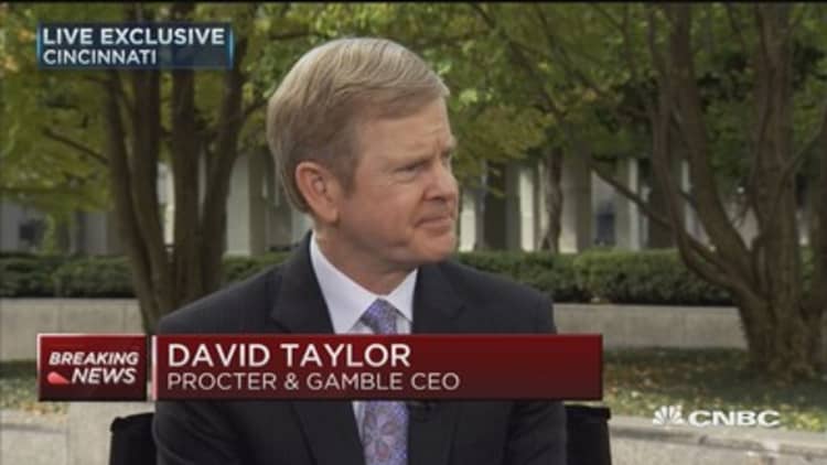 P&G CEO David Taylor: Development of P&G people is core and it works