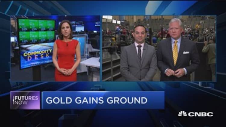 Gold gains ground