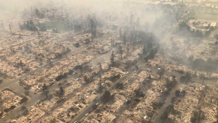 Wildfires kill at least 17 people in Northern California