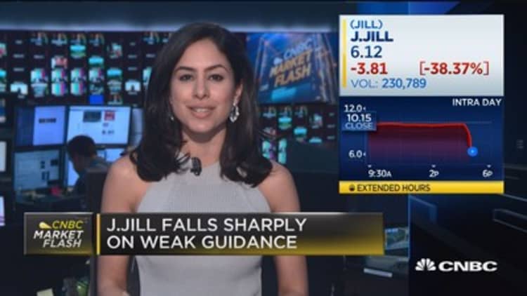 J. Jill falls sharply on weak guidance